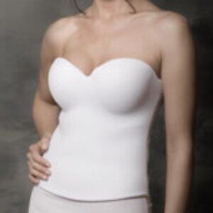 New White Smooth body Strapless bra